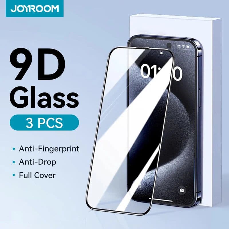 image-Joyroom Military-Grade Tempered Glass for iPhone 15 Pro Max Protection