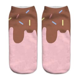 image-AnBnCn Funny Nutella 3D Printed Casual Socks - Kawaii Gift Delight
