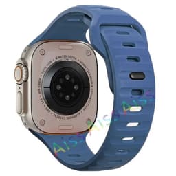 image-Aiss Waterproof Silicone Strap for Apple Watch Ultra & iWatch - Durable 49mm-38mm