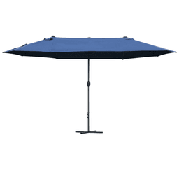 image-4.6m Garden Parasol Double-Sided Sun Umbrella Market Shelter Canopy