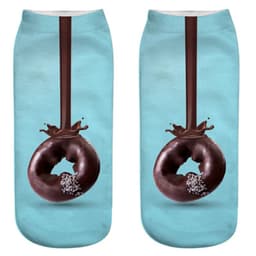 image-AnBnCn Funny Nutella 3D Printed Casual Socks - Kawaii Gift Delight