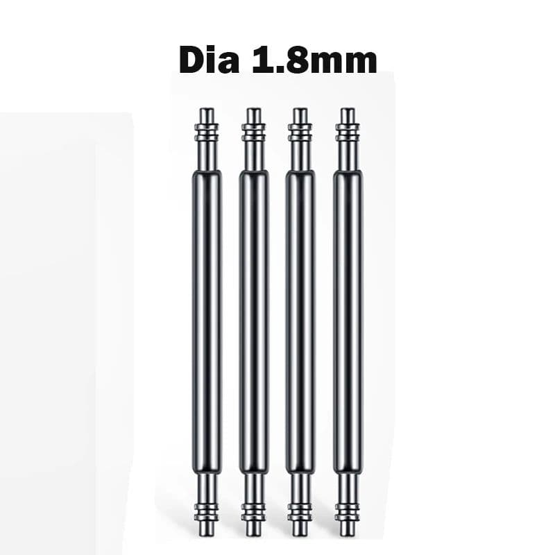 image-10PCS Stainless Steel Spring Bars - Durable Watch Strap Pins for Various Bands