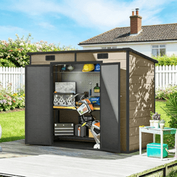 image-Outdoor Garden Storage Shed Tool House