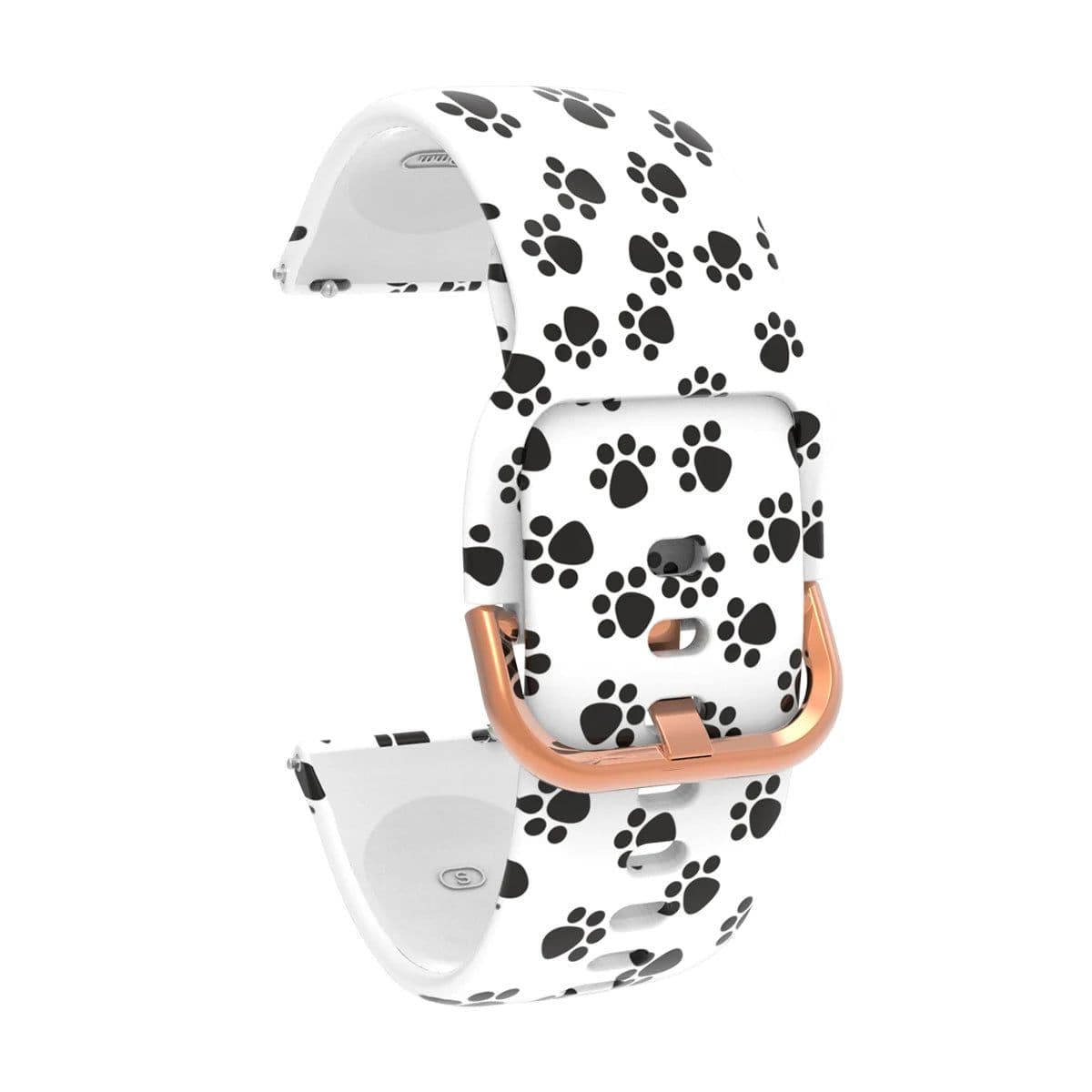 image-Aaigea Silicone Watch Band with Rose Gold Buckle for Huawei Fit Models