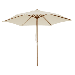 image-2.5m Wooden Garden Patio Parasol Umbrella