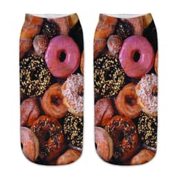 image-AnBnCn Funny Nutella 3D Printed Casual Socks - Kawaii Gift Delight