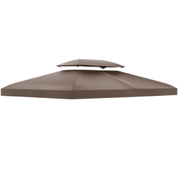image-3x4m Gazebo Replacement Roof Canopy 2 Tier Top UV Cover Sun Awning Shelters