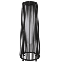 image-Garden Solar Lights Woven Resin Wicker Lantern Auto On/Off Solar Powered Light
