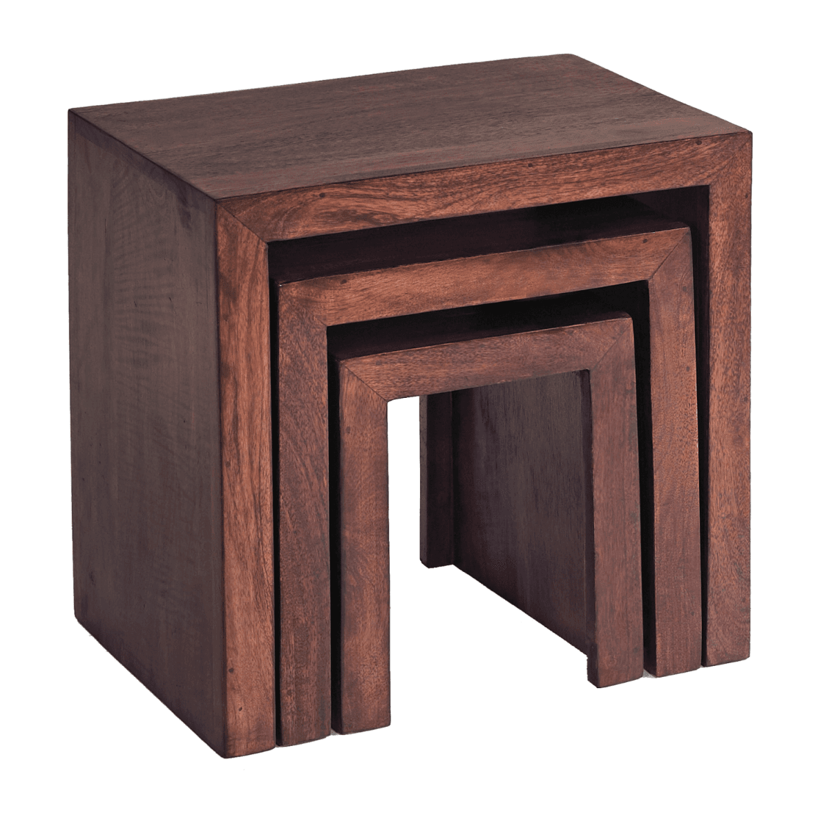 image-Toko Dark Mango Nest Of 3 Tables