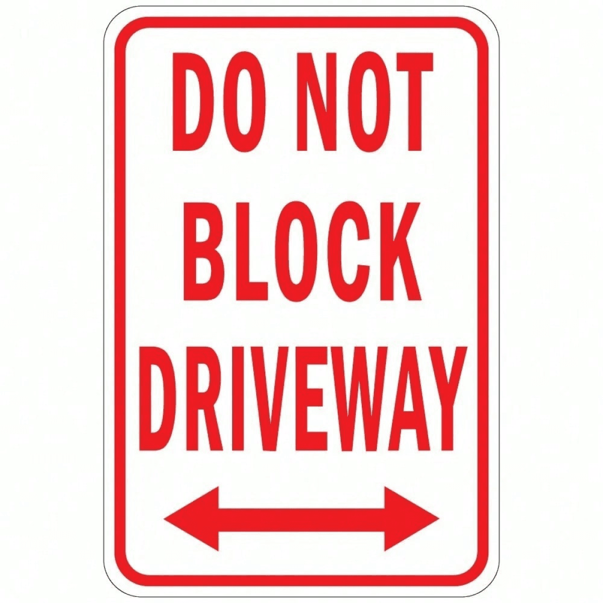 image-CIFbuy Weatherproof Driveway Sign Vertical 8x12" Metal