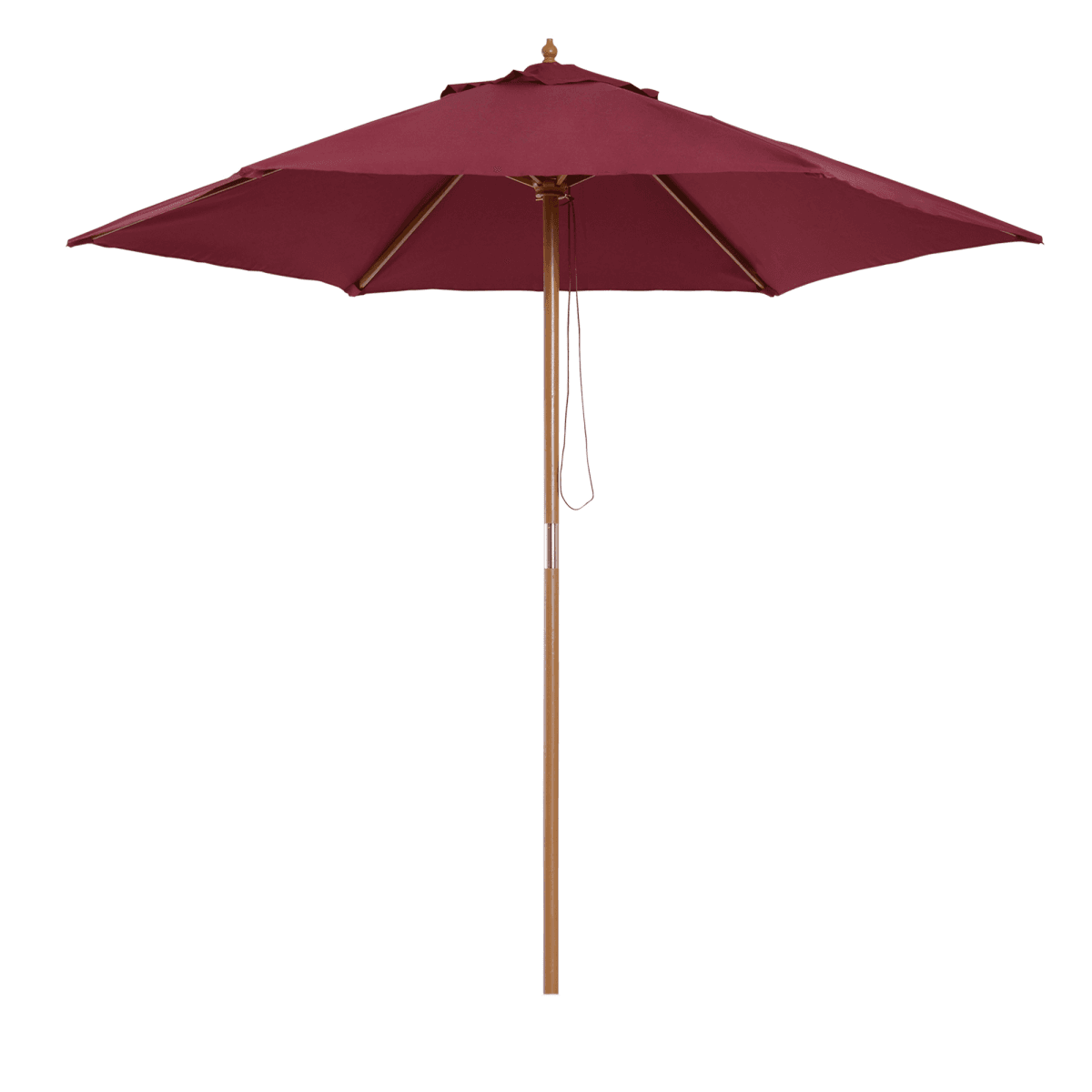 image-2.5m Wooden Garden Patio Parasol Umbrella