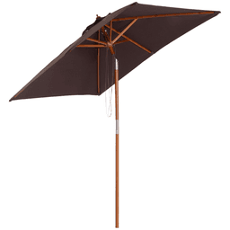 image-2 x 1.5m Patio Garden Parasol Sunshade Canopy Outdoor Backyard Furniture 6 Ribs