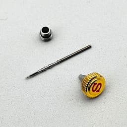 image-7mm Knurled Seiko Watch Crown - Durable Stainless Steel Repair Part