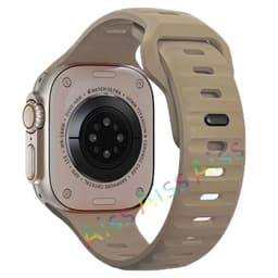 image-Aiss Waterproof Silicone Strap for Apple Watch Ultra & iWatch - Durable 49mm-38mm
