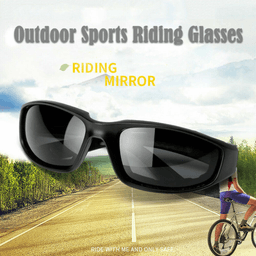 image-Motorcycle Sports Goggles - Grey Riding Glasses Wind Resistant Eye Protection Cycling Sunglasses
