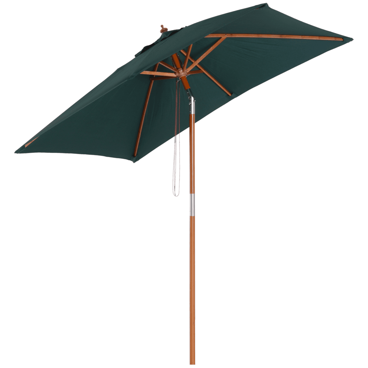 image-2 x 1.5m Patio Garden Parasol Sunshade Canopy Outdoor Backyard Furniture 6 Ribs