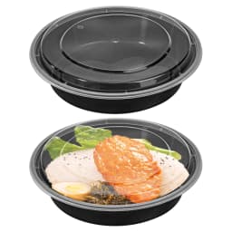 image-VINSANI 20pk ROUND 1 COMPARTMENT MEAL PREP CONTAINERS 1010493