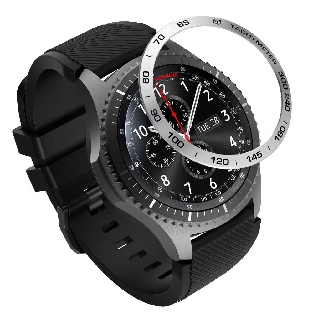 image-Alloy Bezel Ring Cover for Samsung Galaxy Watch - Scratch Protection & Style