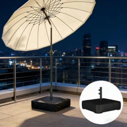 image-Outdoor Umbrella Base - Black 30.7"