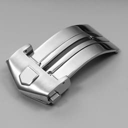 image-18mm 20mm Watchband Buckles for TAG Heuer Solid Stainless Steel Folding Clasps Silicone Leather Strap Clasp Watch Accessories