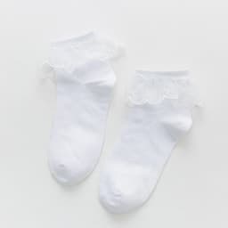 image-HEALMEYOU Lace Ruffle Ankle Socks Stylish Comfort for Casual Wear
