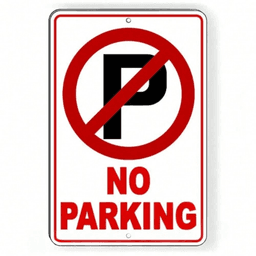 image-Vintage Metal Decorative Sign - Private Driveway Warning Scrollwork 20x12cm