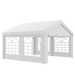 image-Gazebo Marquee Party Tent, Steel Frame-White