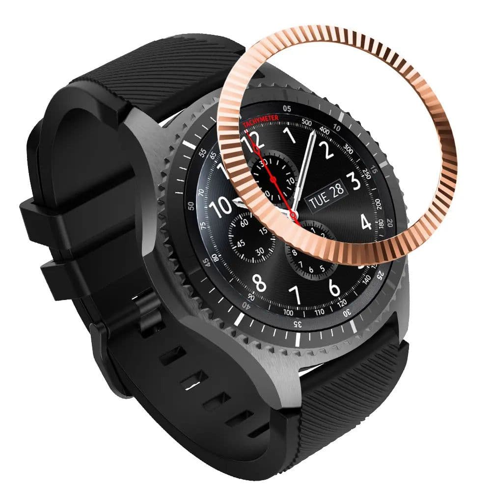 image-Alloy Bezel Ring Cover for Samsung Galaxy Watch - Scratch Protection & Style