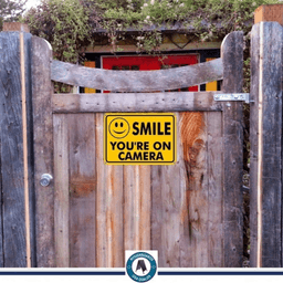 image-Metal Security Surveillance Sign for Home Business Outdoor Use - 8"x12"