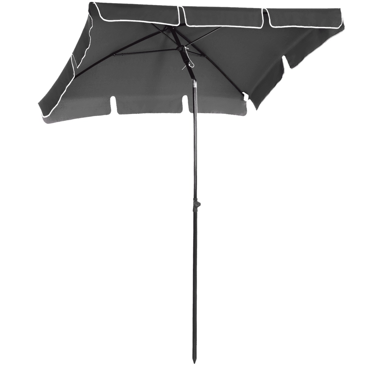image-Aluminium Sun Umbrella Parasol Patio Garden Tilt 2M x 1.25M