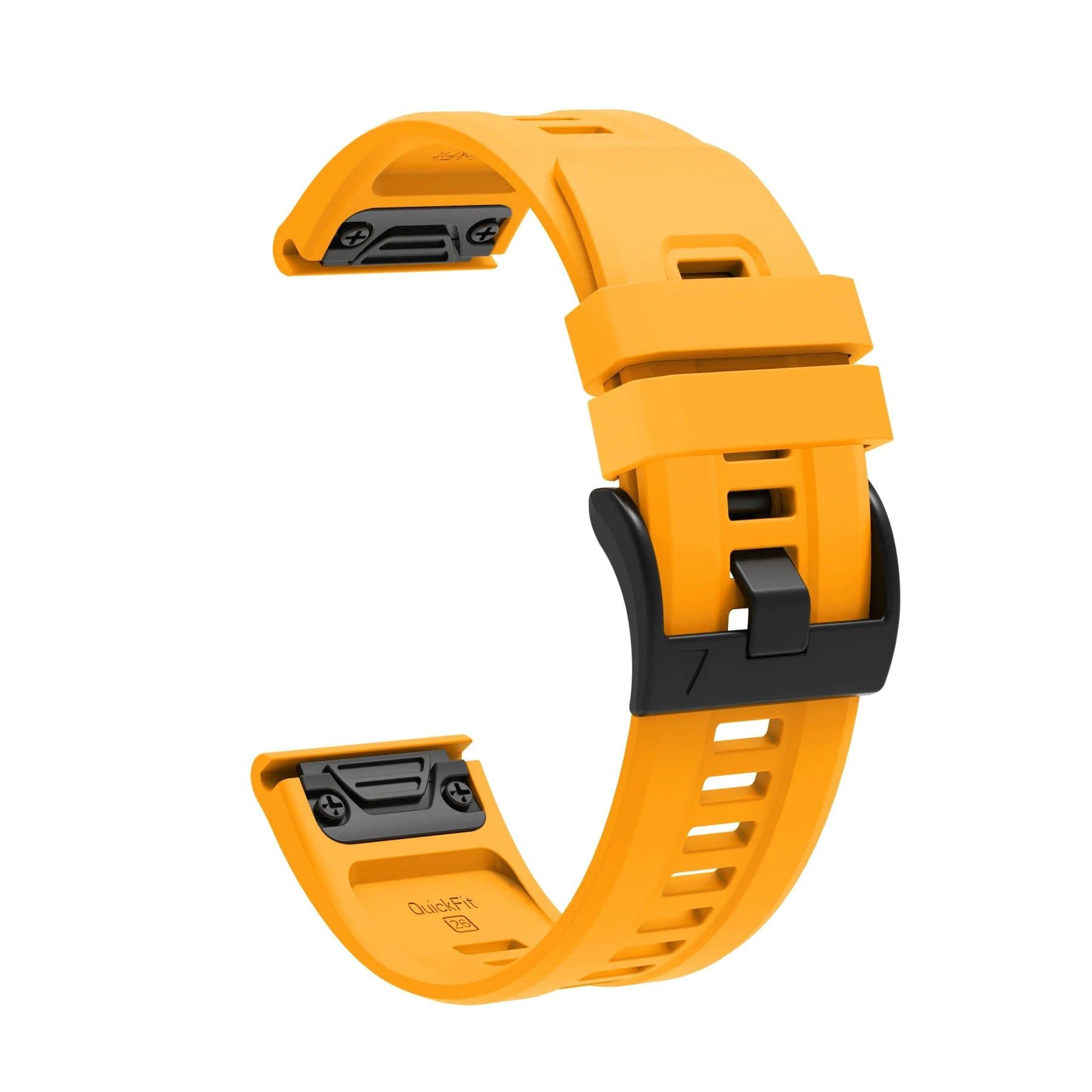 image-26mm Silicone Quick Fit Strap for Garmin Fenix, D2 & Tactix Series Watches