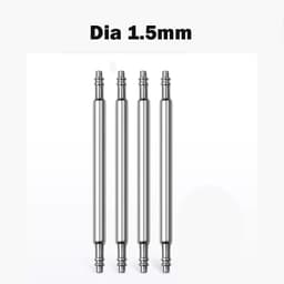image-10PCS Stainless Steel Spring Bars - Durable Watch Strap Pins for Various Bands
