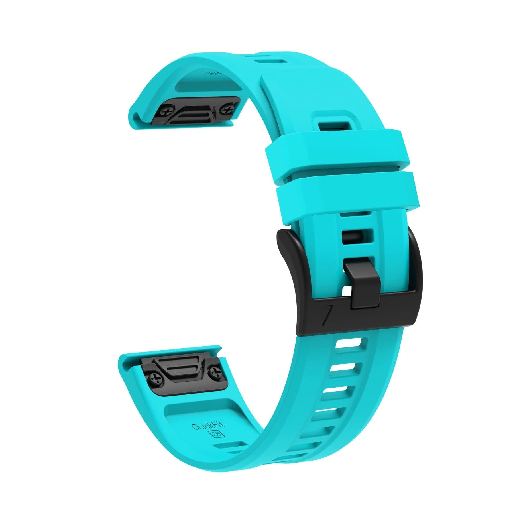 image-26mm Silicone Quick Fit Strap for Garmin Fenix, D2 & Tactix Series Watches