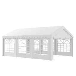 image-Gazebo Marquee Party Tent, Steel Frame-White