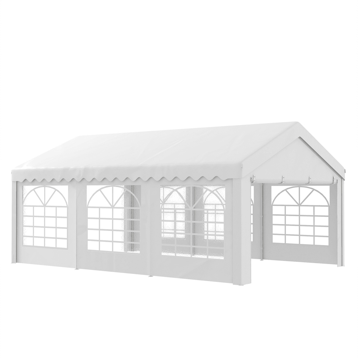 image-Gazebo Marquee Party Tent, Steel Frame-White