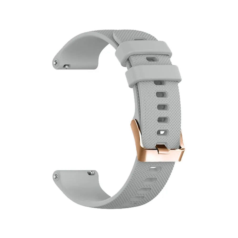 image-20mm Silicone Watchband with Rose Gold Buckle for Polar & Garmin Watches