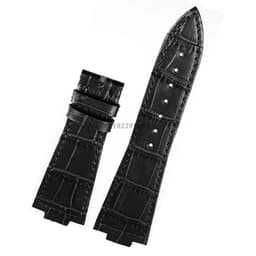 image-12mm Genuine Leather Watch Strap for Tissot PRX - Stylish Replacement Band