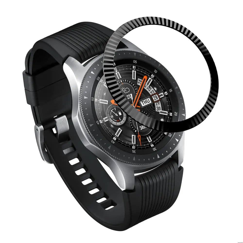 image-Alloy Bezel Ring Cover for Samsung Galaxy Watch - Scratch Protection & Style