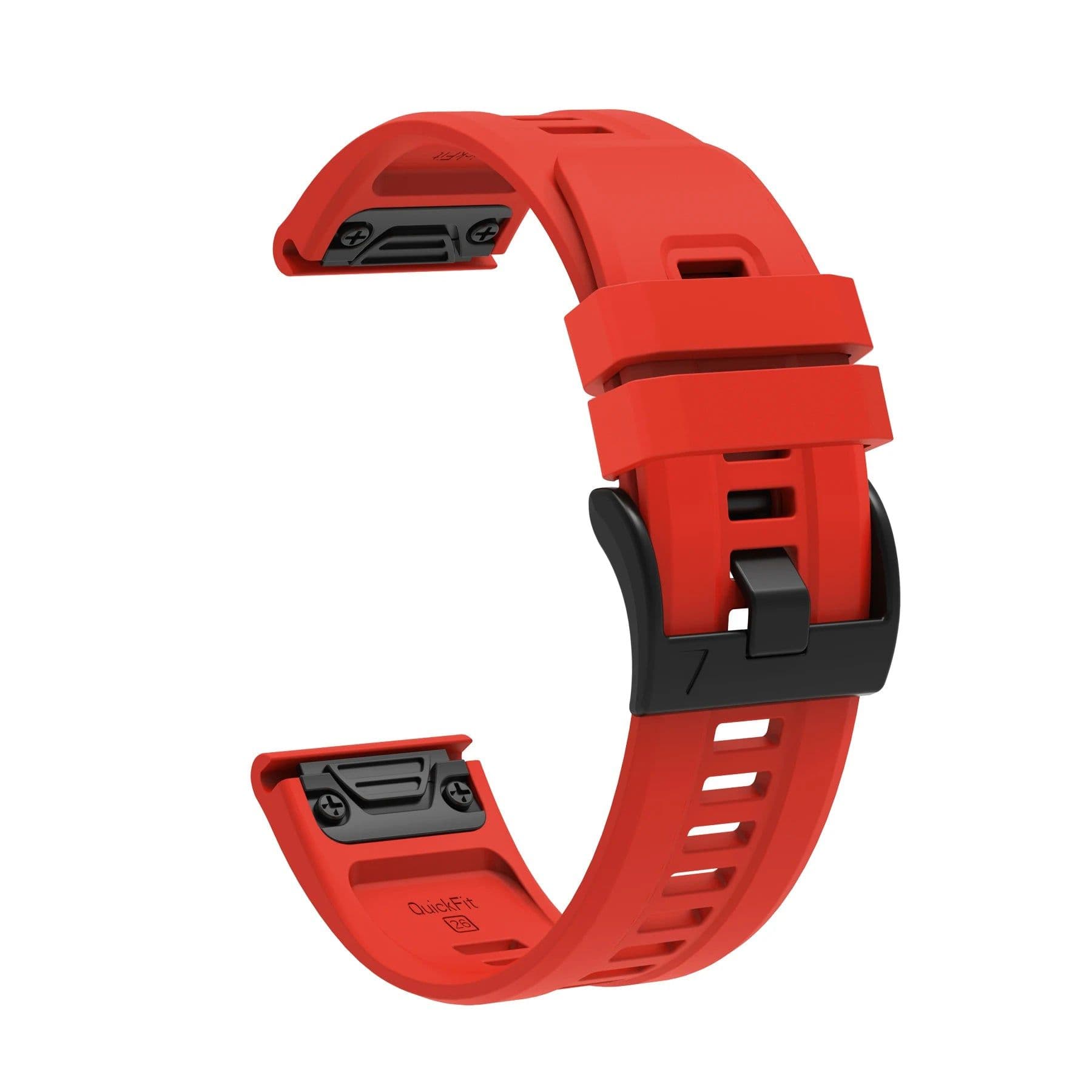 image-26mm Silicone Quick Fit Strap for Garmin Fenix, D2 & Tactix Series Watches