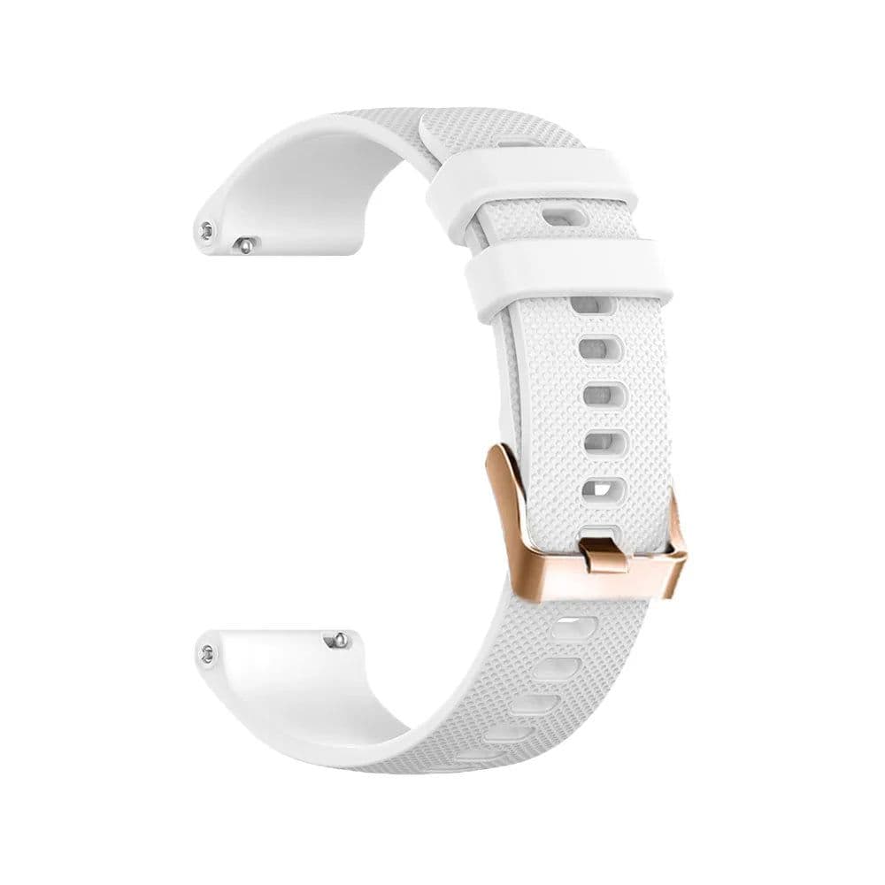 image-20mm Silicone Watchband with Rose Gold Buckle for Polar & Garmin Watches