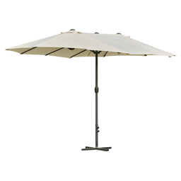 image-4.6m Garden Parasol Double-Sided Sun Umbrella Market Shelter Canopy