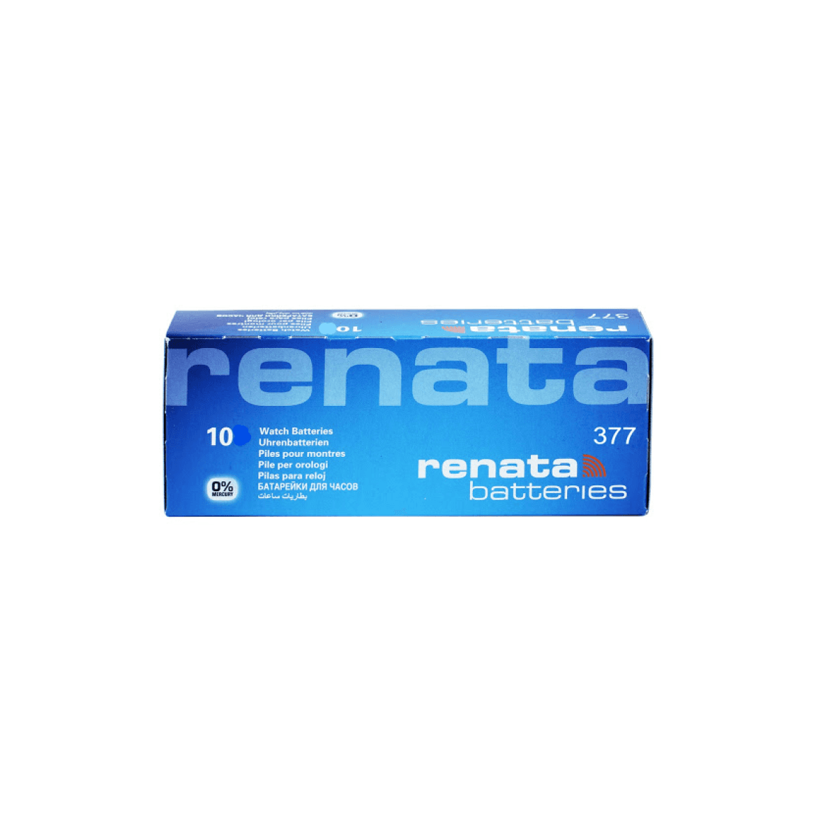 image-Renata 377 Watch Batteries - Swiss Made Pack of 10
