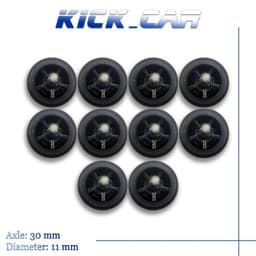 image-1:64 Plastic Diecast Wheels Set for Model Cars - High-Quality Replacement