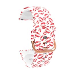 image-Aaigea Silicone Watch Band with Rose Gold Buckle for Huawei Fit Models