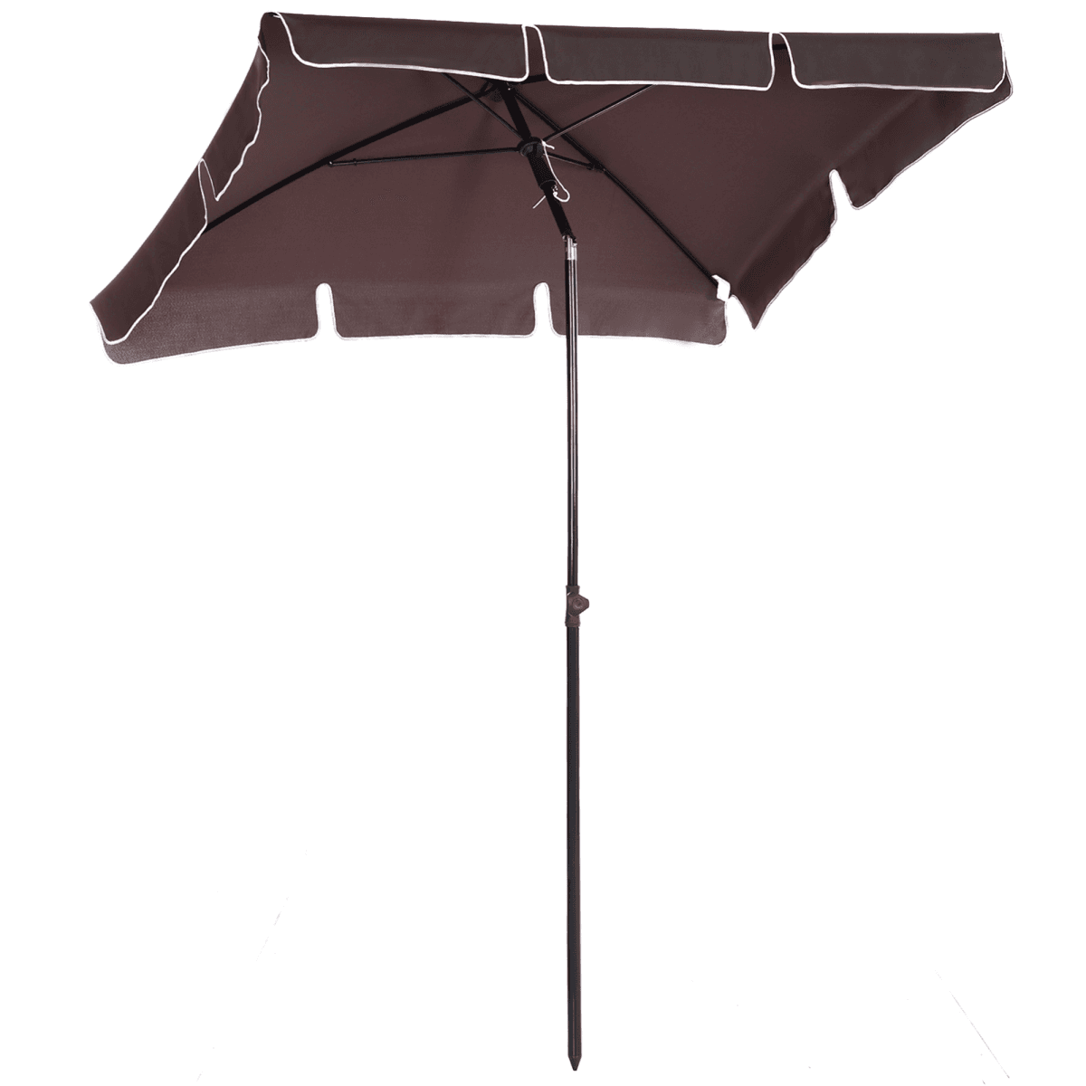 image-Aluminium Sun Umbrella Parasol Patio Garden Tilt 2M x 1.25M