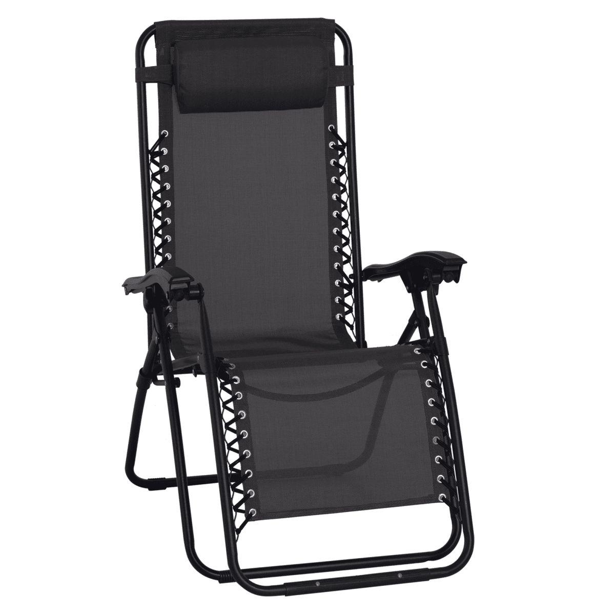 image-Zero Gravity Chair Adjustable Patio Lounge Chair Recling Seat