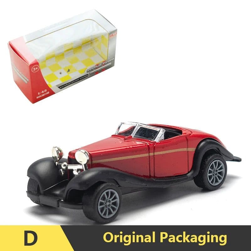 image-1:43 Vintage Car Model - Alloy Pull Back Toy for Collectors & Kids