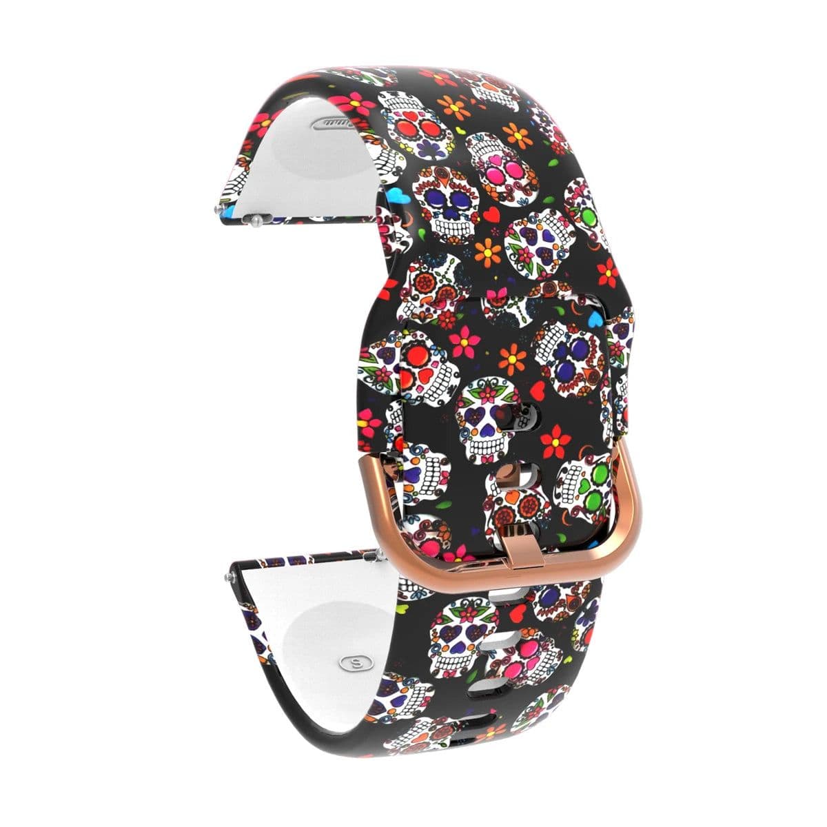 image-Aaigea Silicone Watch Band with Rose Gold Buckle for Huawei Fit Models