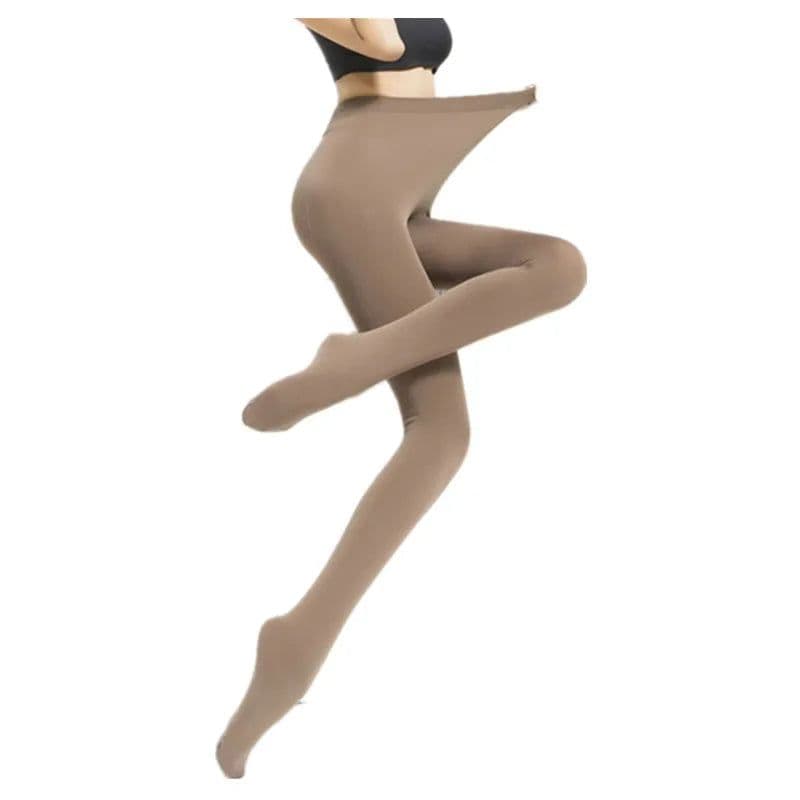 image-DOIAESKV 120D Fleece Tights - Warm & Stretchy Plus Size for Autumn Winter