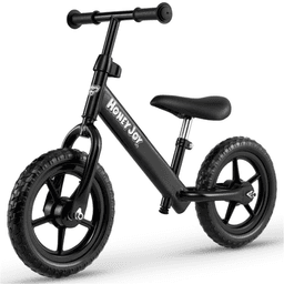 image-Toddler Balance Bike 2-5 Years, 6.3LBS Lightweight, 11" Foam Tires - Black